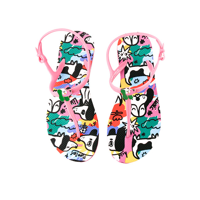 Hush Puppies Sandal Wanita Sling Back Halma Liunic In Fuschia