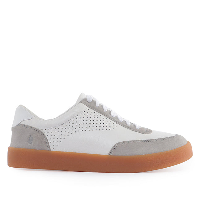 Hush Puppies Sepatu Casual Pria Charlie Laceup In White Grey