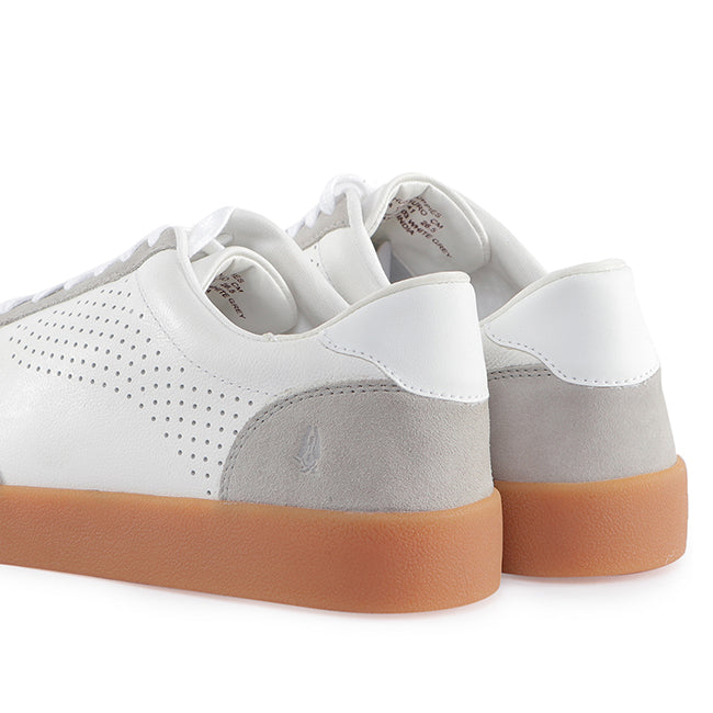 Hush Puppies Sepatu Casual Pria Charlie Laceup In White Grey