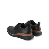 Hush Puppies Sepatu Pria Lace Up Advance Hybrid Lace In Bold Black Leather
