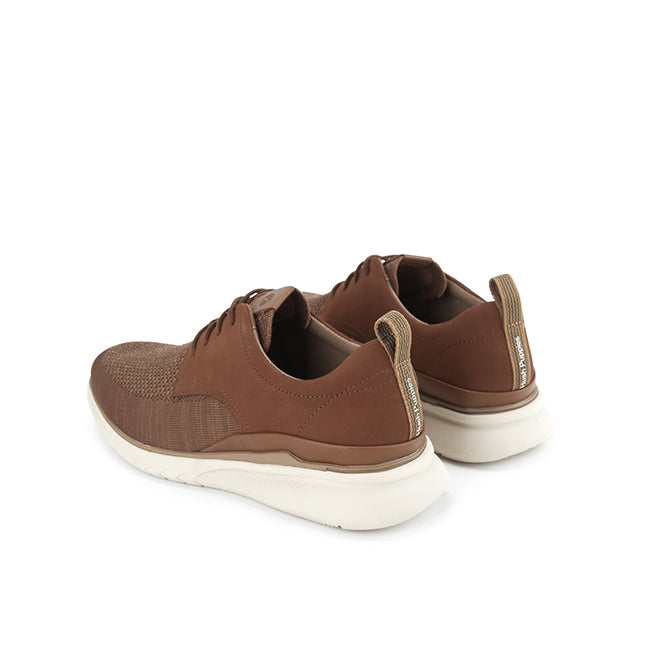 Hush Puppies Sepatu Pria Lace Up Advance Hybrid Lace In Cognac Nubuck