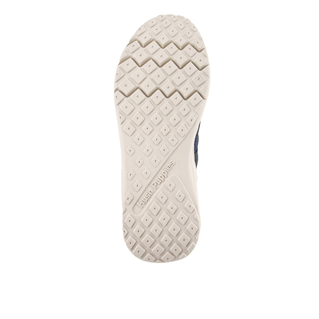 Seventy8 Lthr Runner In Navy Blue Nubuck