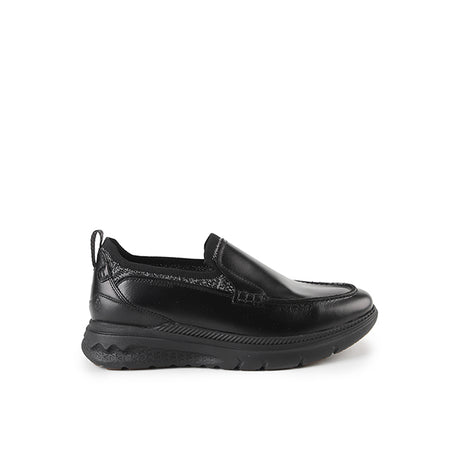 Hush Puppies Men Shoes Excel Loafer In Bold Black Leather