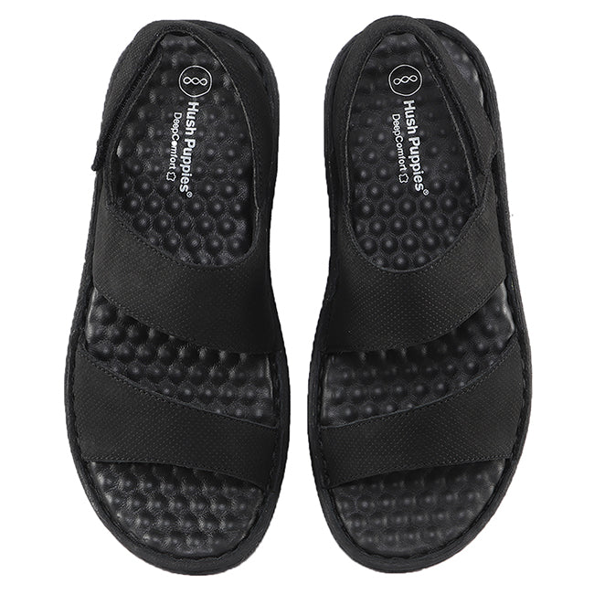 Hush Puppies Sandal Pria Jefferson V - Rafter In Black