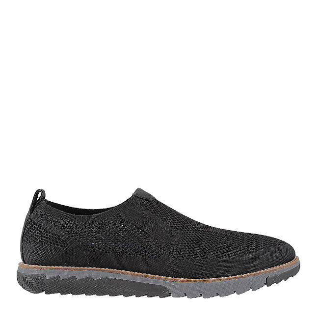 Hush Puppies Sepatu Slip On Pria Expert Mt Slipon In Black Knit