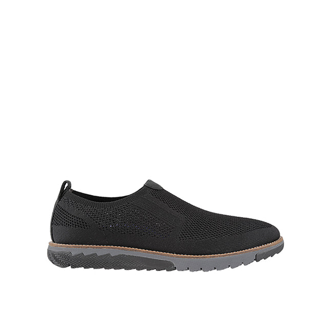 Hush Puppies Sepatu Slip On Pria Expert Mt Slipon In Black Knit