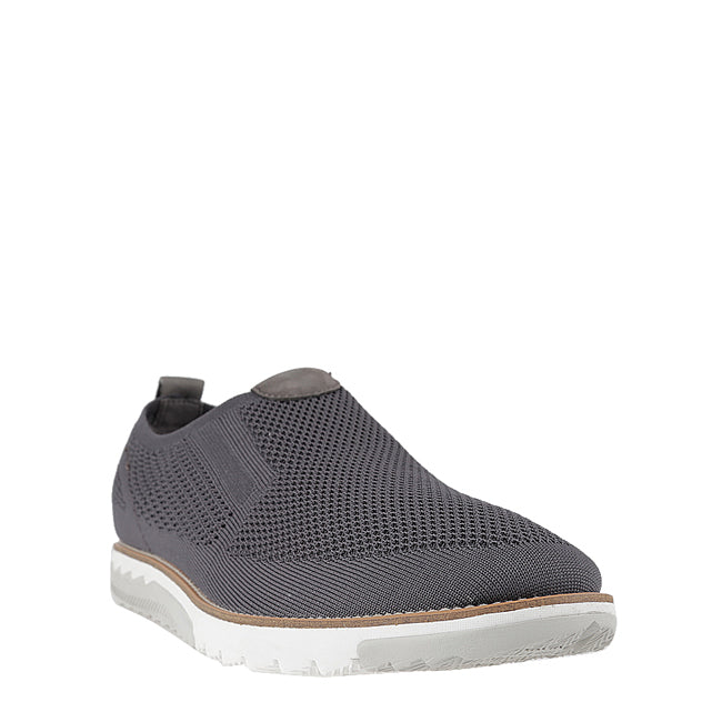 Hush Puppies Sepatu Slip On Pria Expert Mt Slipon In Dark Grey Knit