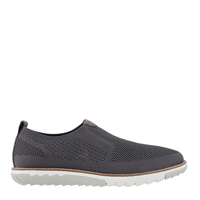 Hush Puppies Sepatu Slip On Pria Expert Mt Slipon In Dark Grey Knit