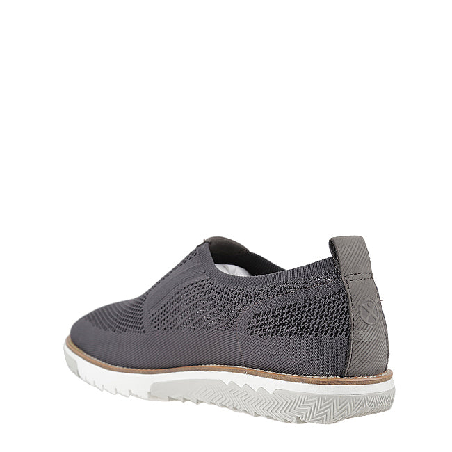 Hush Puppies Sepatu Slip On Pria Expert Mt Slipon In Dark Grey Knit