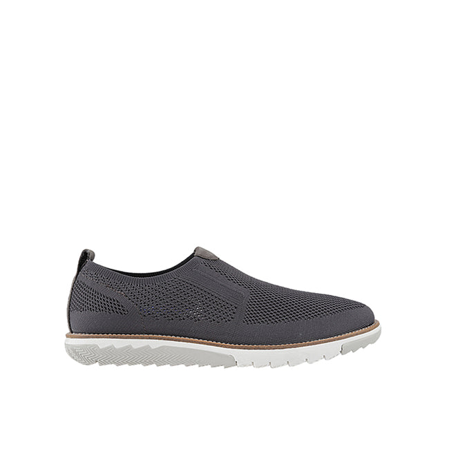 Hush Puppies Sepatu Slip On Pria Expert Mt Slipon In Dark Grey Knit