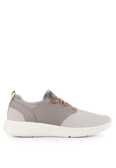 Hush Puppies Sepatu Sneaker Pria Elevate Bungee In Cool Grey Textile