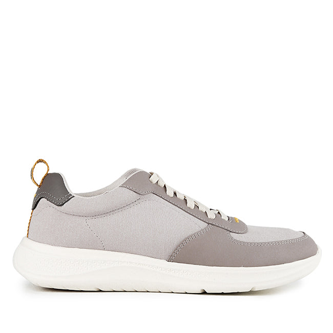 Hush Puppies Sepatu Sneaker Pria Elevate Laceup In Cool Grey Textile