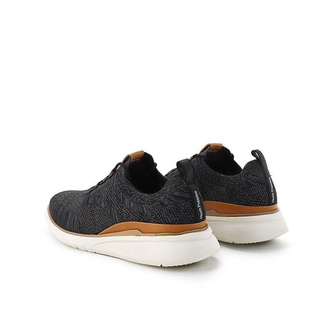 Hush Puppies Sepatu Sneaker Pria Advance Knit Laceup In Bold Black Knit