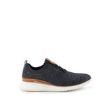 Hush Puppies Sepatu Sneaker Pria Advance Knit Laceup In Navy Blue Textile