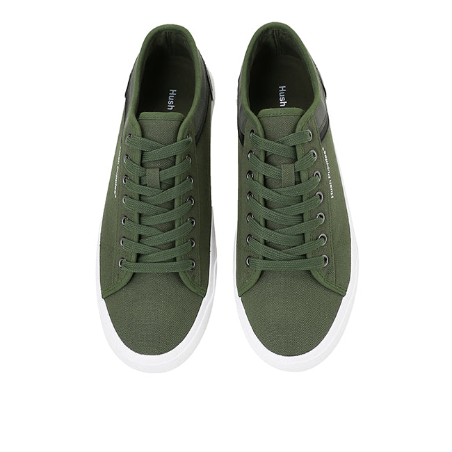 Hush Puppies Sepatu Pria Lace Up Connor Drew In Olive