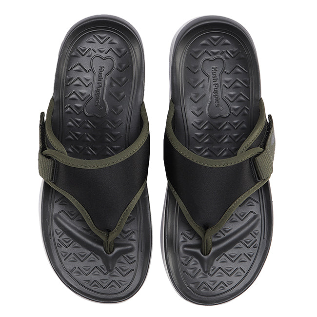 Hush Puppies Sandal Pria Stride Ii - Toepost In Black