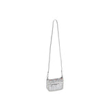 2Way Chain Mini Bag In Cosmic Silver