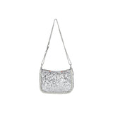 2Way Chain Mini Bag In Cosmic Silver