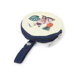 LeSportsac Unisex Pouch Mini Round Charm In Tropical Meow Cat Mrc