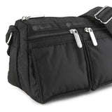 LeSportsac Tas Unisex Crossbody E/W Double Pocket Bag In Recycled Black