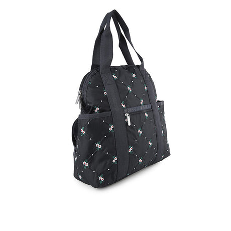 LeSportsac Unisex Bags Double Trouble Backpack In Floral Lattice Emb