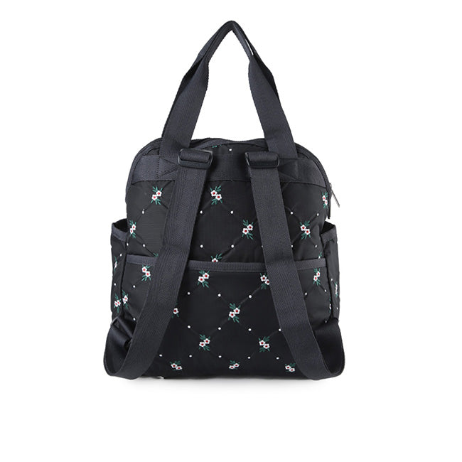 LeSportsac Unisex Bags Double Trouble Backpack In Floral Lattice Emb