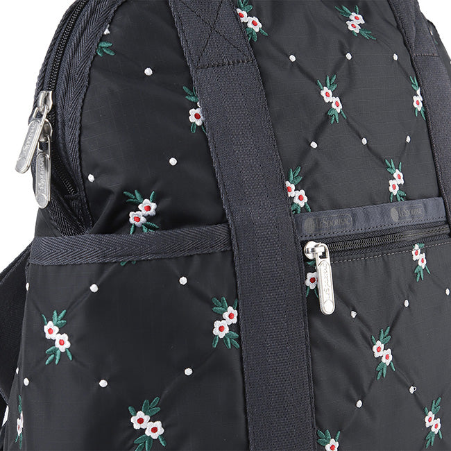 LeSportsac Unisex Bags Double Trouble Backpack In Floral Lattice Emb