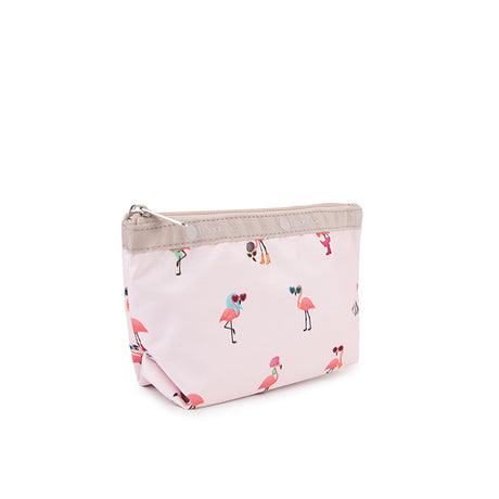 LeSportsac Unisex Pouch Small Sloan Cosmetic In Flamingo Party