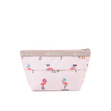 LeSportsac Unisex Pouch Small Sloan Cosmetic In Flamingo Party