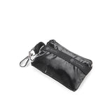 LeSportsac Unisex Wallet Zip Card Holder In Black Shine