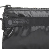 LeSportsac Unisex Wallet Zip Card Holder In Black Shine
