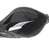 LeSportsac Unisex Wallet Zip Card Holder In Black Shine
