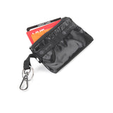 LeSportsac Unisex Wallet Zip Card Holder In Black Shine