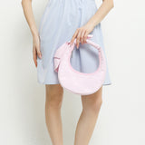 LeSportsac Unisex Bags Bow Crescent Shoulder In Pink Bows