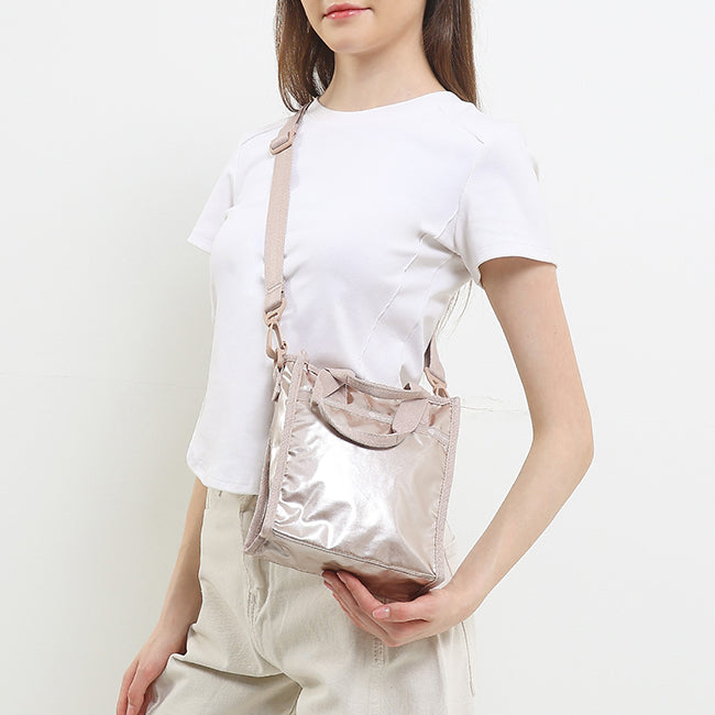 LeSportsac Unisex Bags Mini N/S Tote In Rose Gold Shine