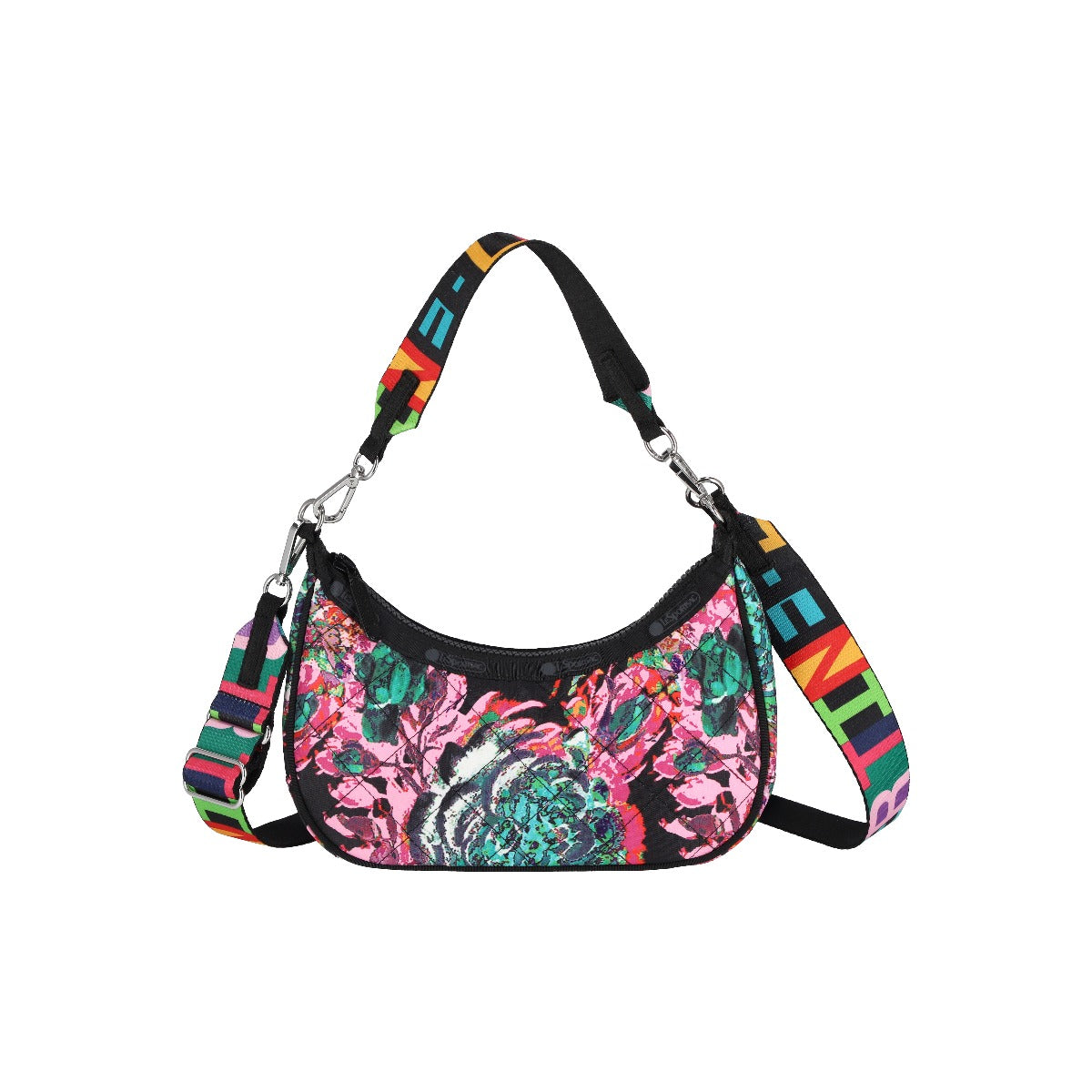 LeSportsac Tas Unisex Sm Conv Hobo In Ll Pink Flwr Conv Hobo
