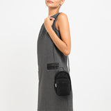 LeSportsac Tas Mini Bag Unisex Micro Shoulder Bag In Recycled Black
