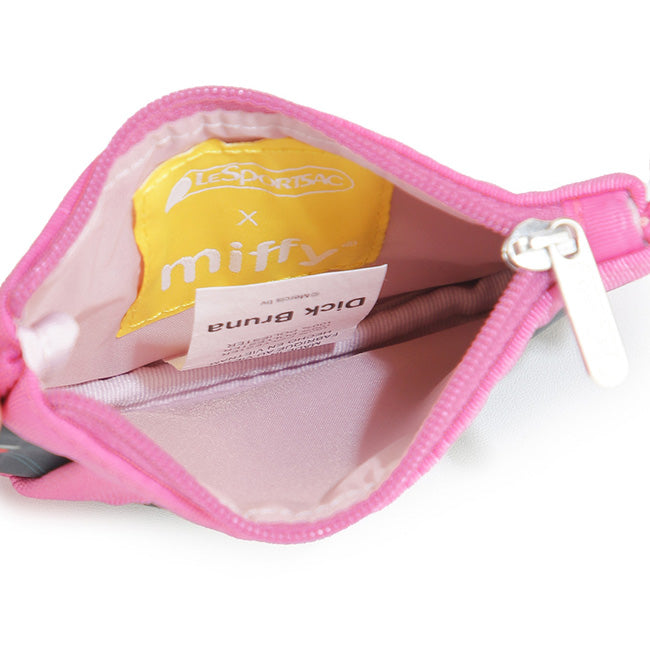LeSportsac Unisex Wallet Key Card Holder In Miffy Orchard Green/Pink