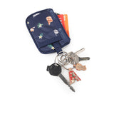LeSportsac Unisex Wallet Key Card Holder In Tropical Meow Cat