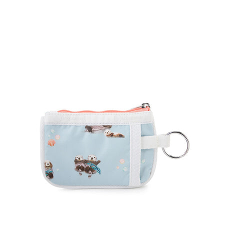LeSportsac Unisex Wallet Key Card Holder In Floating Sea Otters