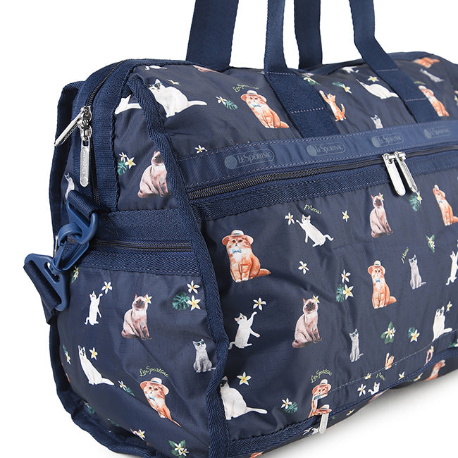 LeSportsac Unisex Bags Deluxe Med Weekender In Tropical Meow Cat
