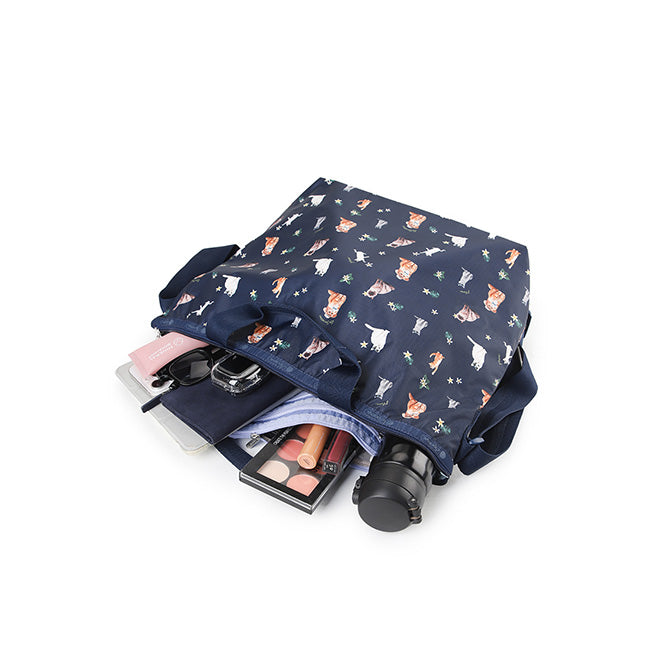 LeSportsac Unisex Bags Deluxe Easy Carry Tote In Tropical Meow Cat