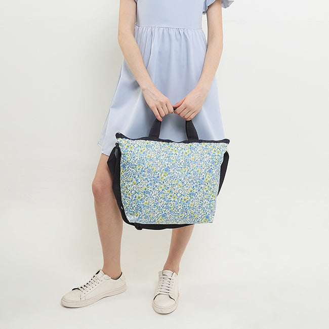 LeSportsac Unisex Bags Deluxe Easy Carry Tote In Tapestry Flower Blue