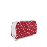 LeSportsac Unisex Pouch Rectangular Cosmetic In Red Mini Hearts Wh