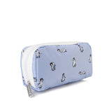 LeSportsac Unisex Pouch Rectangular Cosmetic In Petite Penguins White
