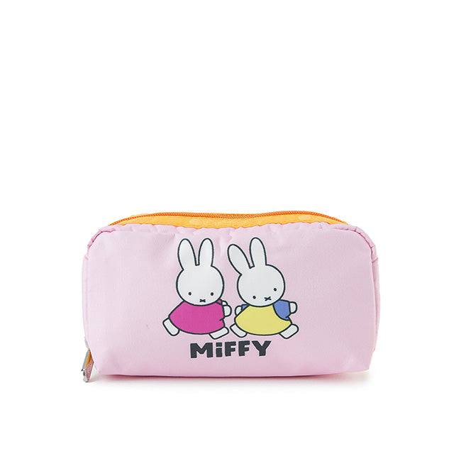 LeSportsac Unisex Pouch Rectangular Cosmetic In Miffy Pink Rect Cosm