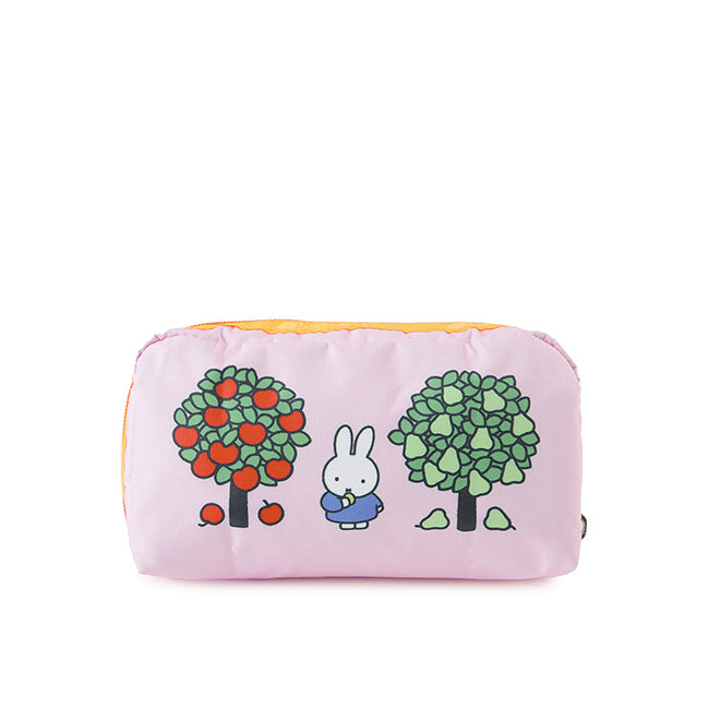 LeSportsac Unisex Pouch Rectangular Cosmetic In Miffy Pink Rect Cosm