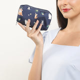 LeSportsac Unisex Pouch Rectangular Cosmetic In Tropical Meow Cat