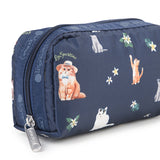 LeSportsac Unisex Pouch Rectangular Cosmetic In Tropical Meow Cat
