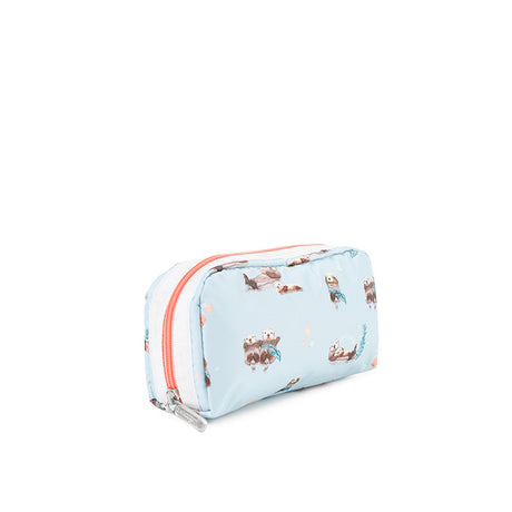 LeSportsac Unisex Pouch Rectangular Cosmetic In Floating Sea Otters